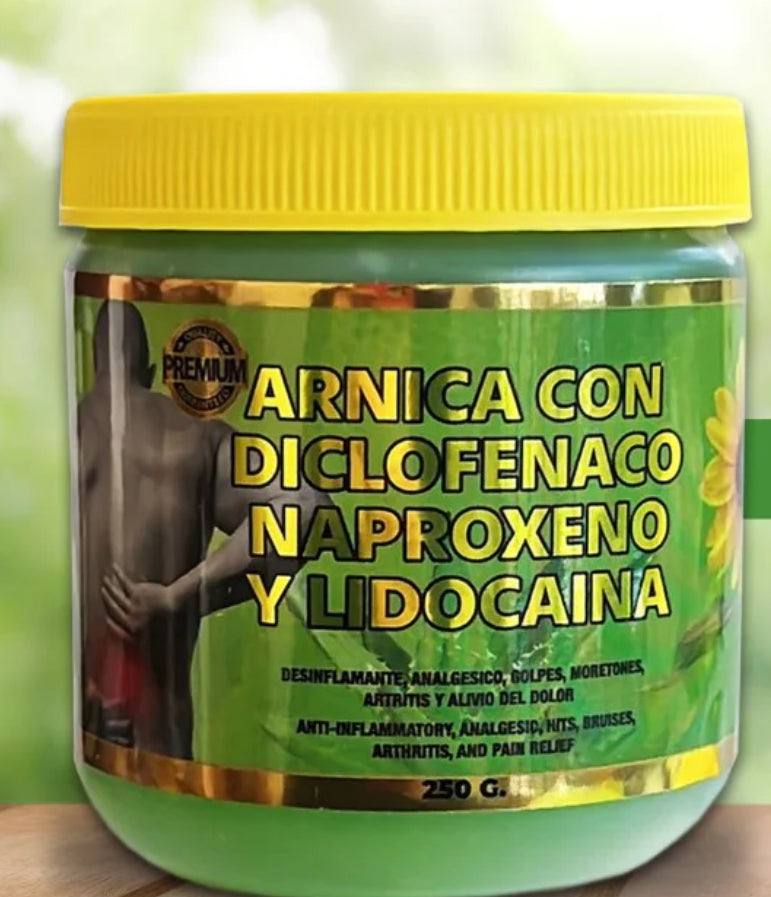 Arnica con Diclofenaco Naproxeno y Lidocaina – Erica's Little Shop