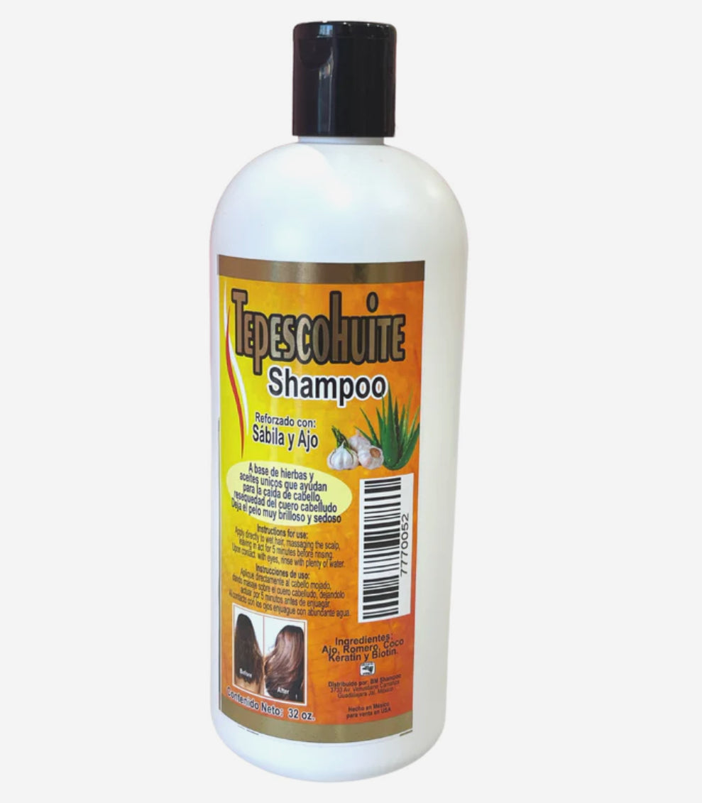 Tepescohuite Shampoo with Aloe & Garlic