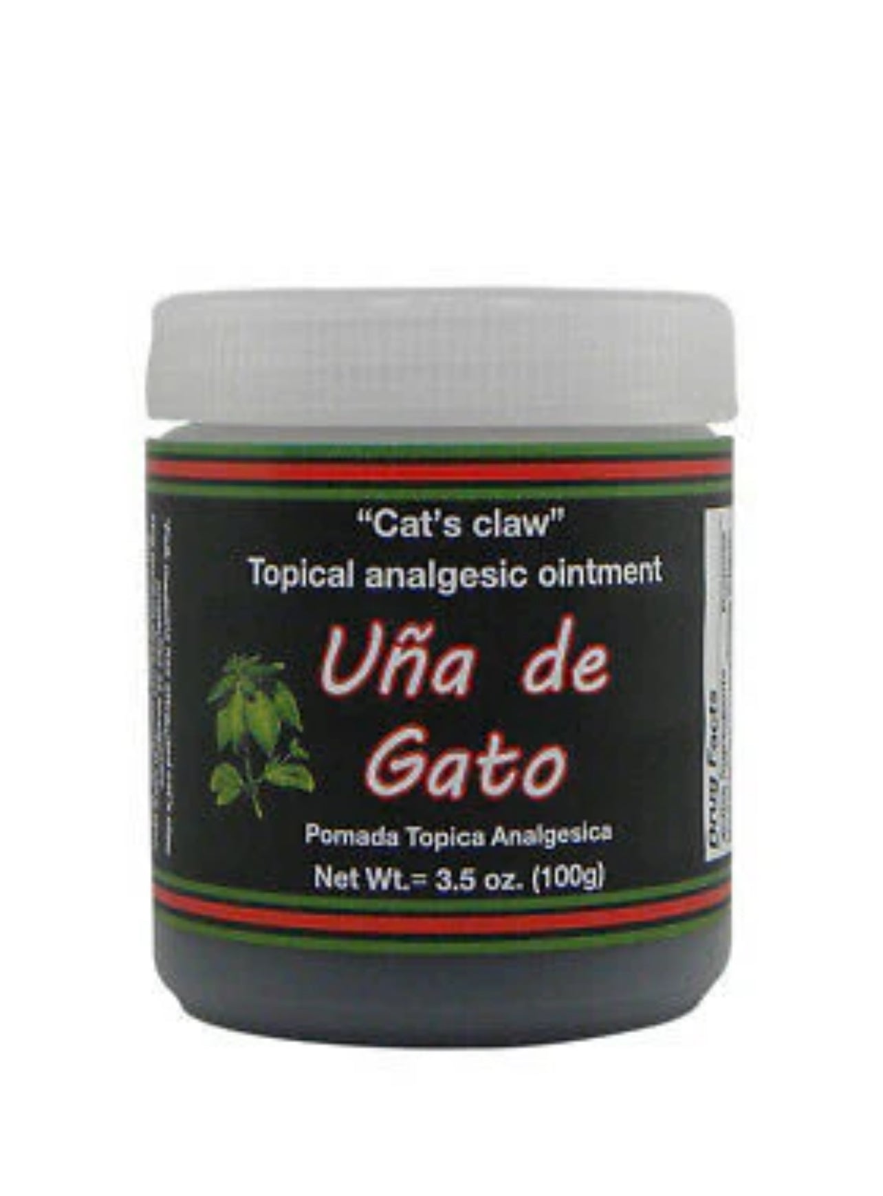 Cat's Claw Topical Analgesic Ointment "Uña de Gato"