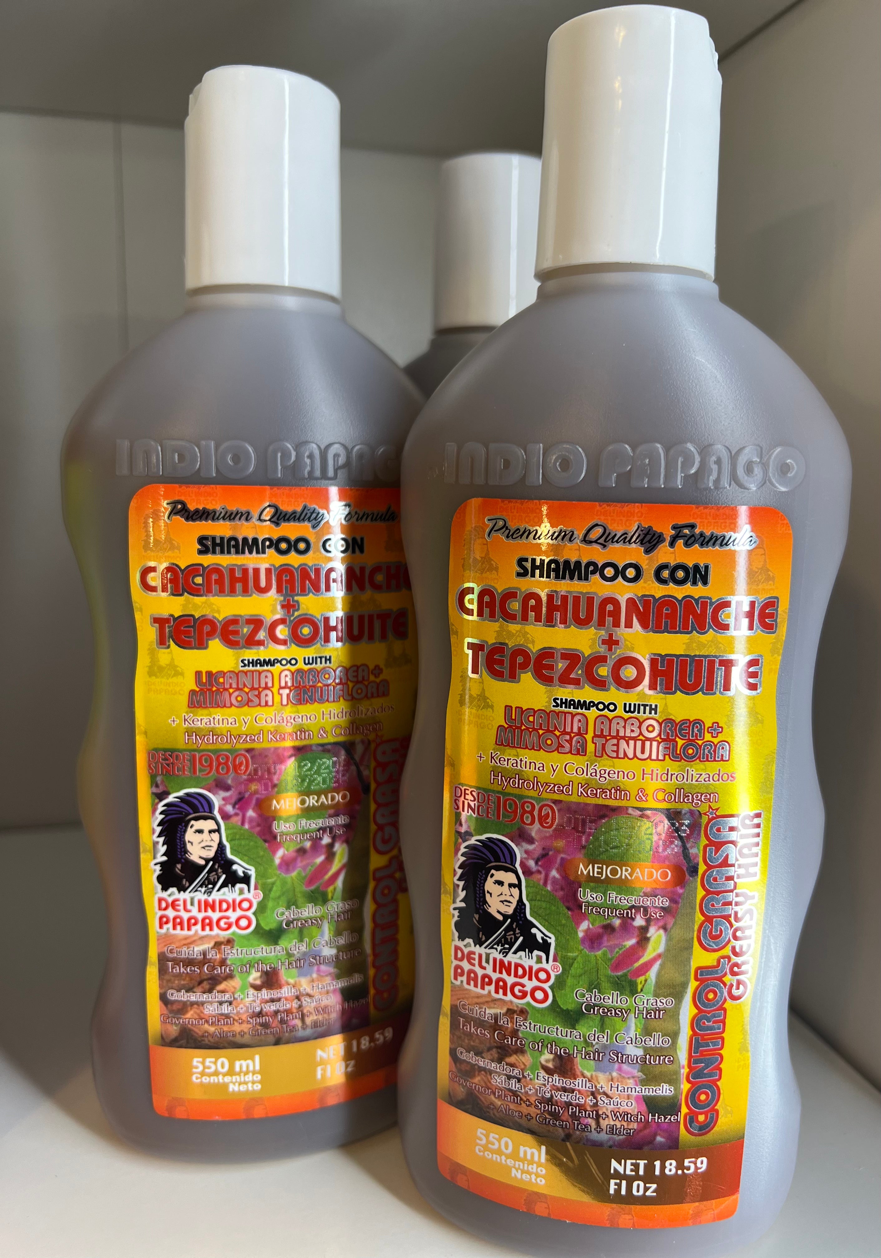Cacahuananche + Tepezcohuite Herbal Shampoo