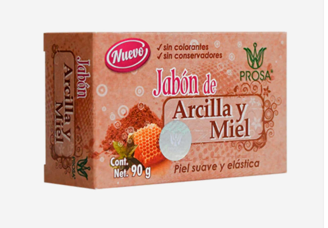 Jabón de Arcilla y Miel/Honey & Clay Bar Soap