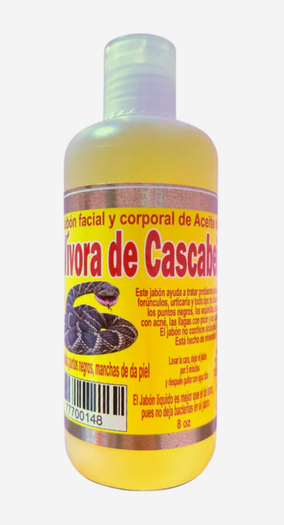 Jabón de Aciete de Vivora de Cascabel/Rattlesnake Oil Liquid Soap