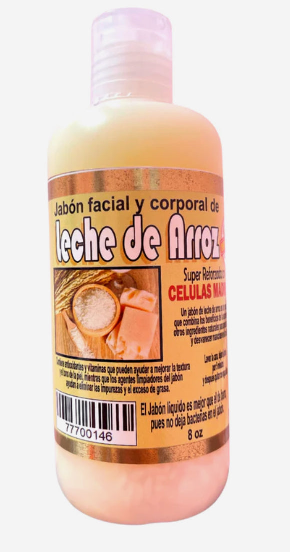 Jabón Leche de Arroz/Milk and Rice Liquid Soap